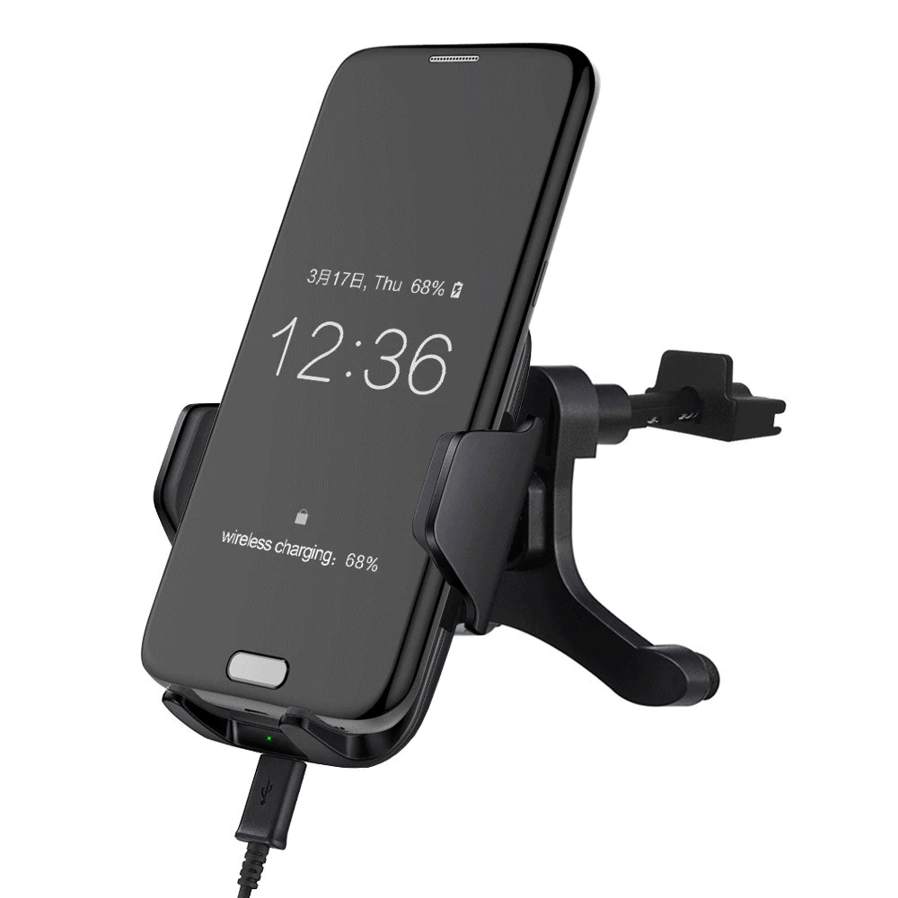 Qi wireless car charger Stand Dashboard Air Vent Mount For