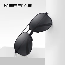 Merrys óculos de sol masculino polarizado, óculos de sol masculino, piloto, clássico, polarizado, proteção uv400 s8601