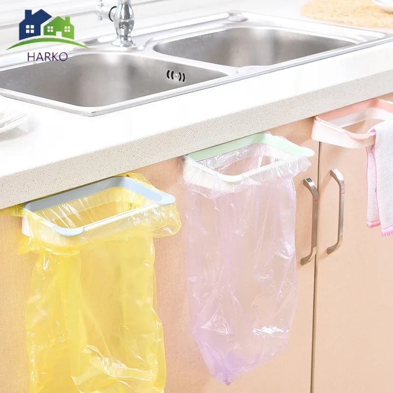 

Garbage Bag Racks Hanging Kitchen Cupboard Storage Holders Tailgate Stand Rubbish Bag Towel Storage Rack