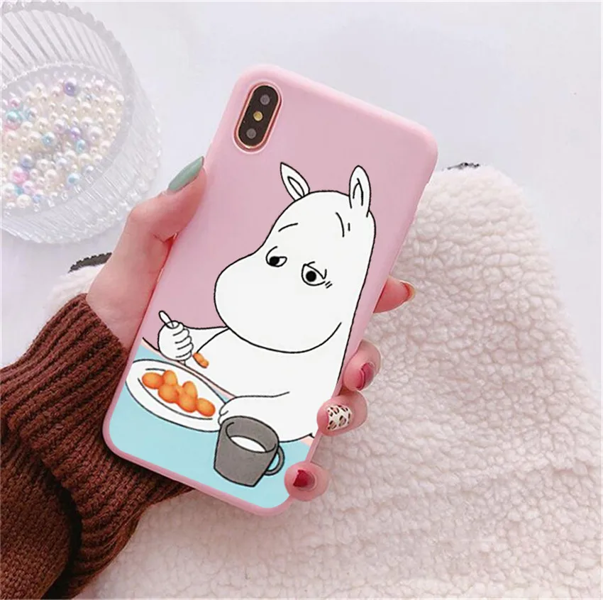 Цветной милый чехол angry hippo для iPhone X 7 Plus XS 10 силиконовый телефона 6S 8 6 Max XR