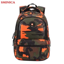 Niños impermeables Camuflaje bolso de escuela Morral de la escuela primaria Niños Mochilas Los Niños backack ortopédica mochila infantil