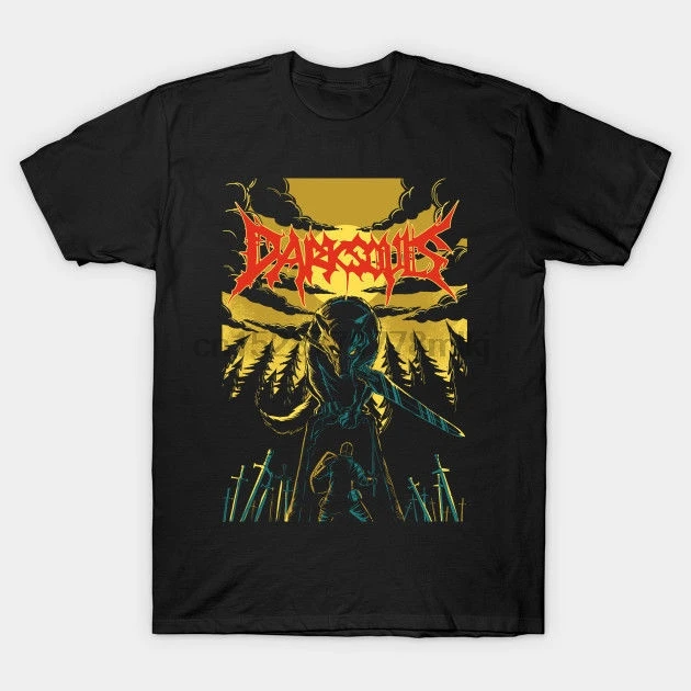 Unofficial Dark Souls Metal Band Men Black T- Shirt Clothing Size M L XL 100% Cotton Brand New T Shirts | Мужская одежда