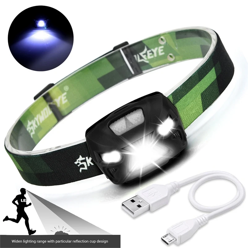 New Portable IR Sensor Headlight Induction COB Lantern Headlamp 3000 Lumen LED Head Torch for Bicycle Light #FS#4MY11 (6)