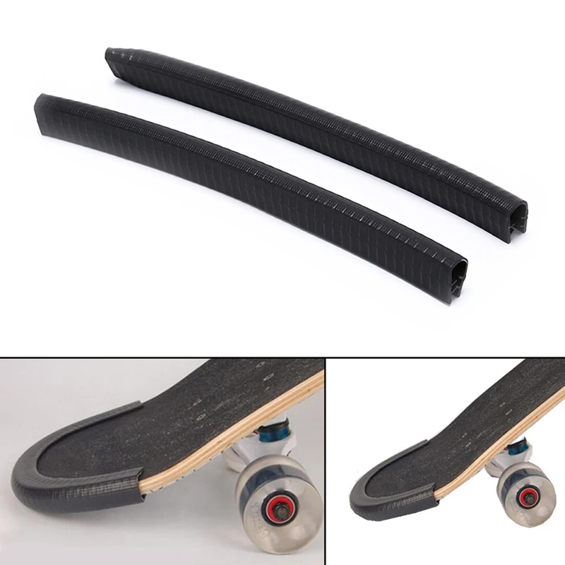 2PCS Skate Board Protection Strips Anti collision Skateboard Bumper
