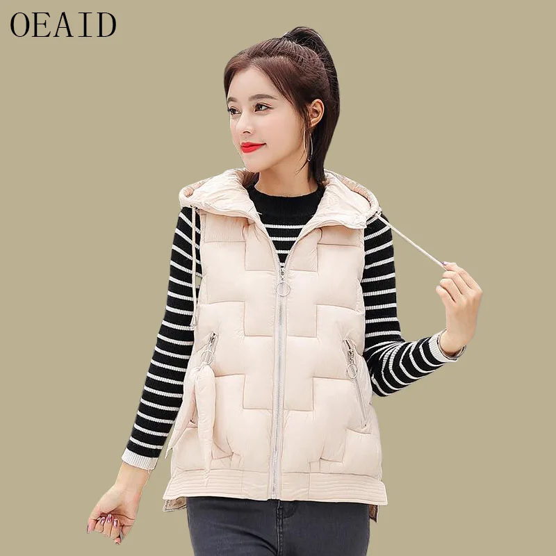 Waistcoat Women Jacket And Coat 2019 New Fashion Sleeveless Women Clothing Short Slim Thickening Warm Vest Female Vests Black