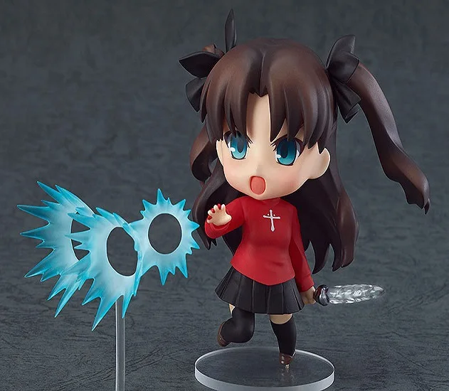 Nendoroid 409 Аниме игра Fate Grand Order Stay Night Tohsaka Rin Милая нарисованная фигурка Коллекционная модель игрушки