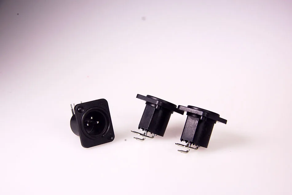 xlr right angle male panel mount  connector (4)