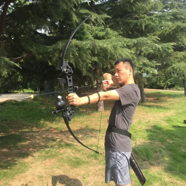US $55.99 Recurve Outdoor American Hunting Archery Hunting Practice Shooting Fishing