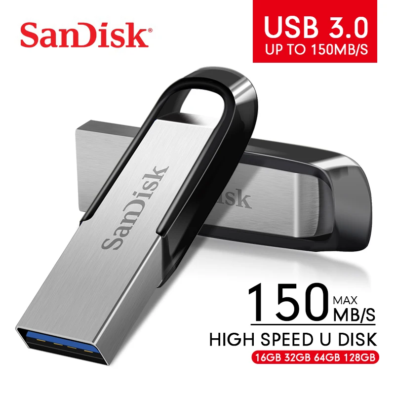 

SanDisk 3.0 USB Flash Drive 128GB 64GB 32GB 16GB ULTRA FLAIR Memory Stick Pen Drives Pendrive Flashdisk U Disk for Computer