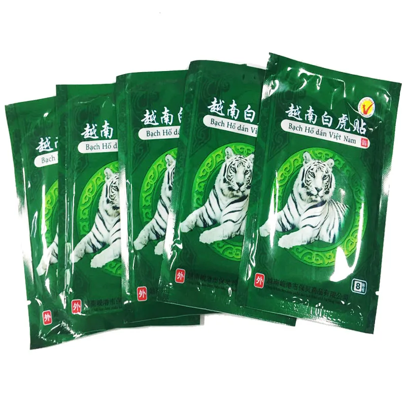 

40Piece/5Bags Vietnam Creams White Tiger Meridians Patch Rheumatoid Arthritis Lumbar Spondylosis Cervical Balm Plaster