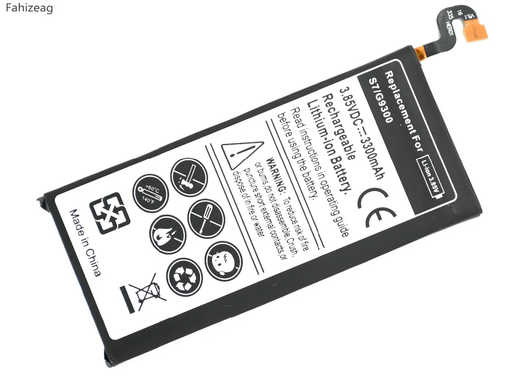 Fahizeag 5 шт. 3300 мАч EB-BG930ABE для замены батареи Samsung Galaxy S7 G9300 SM-G930 G930V G930A G930T | Мобильные