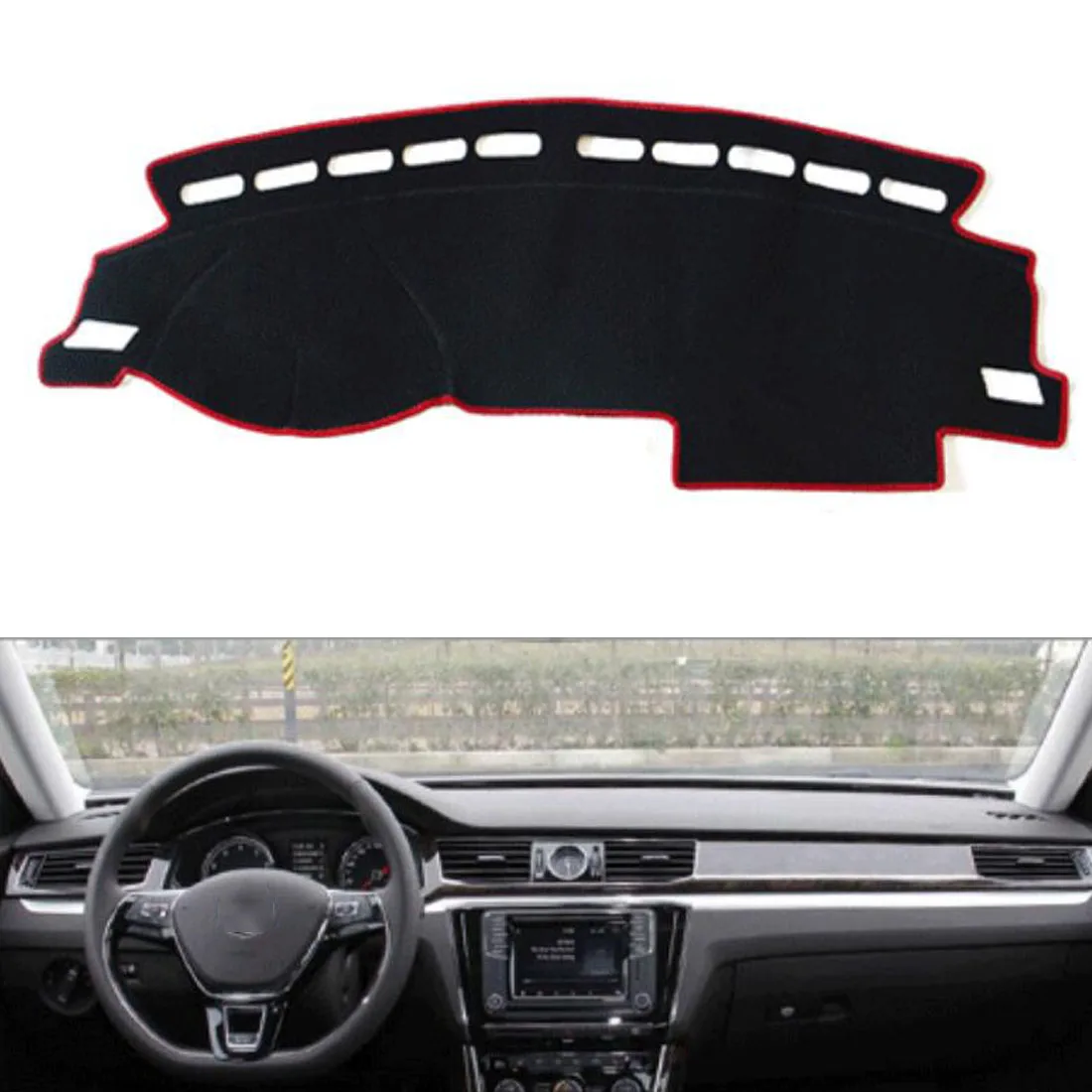 

Dongzhen Fit For VW PASSAT 2016 Auto Car Dashboard Cover Avoid Light Pad Instrument Platform Dash Board Cover Mat