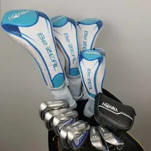 Honma BeZEAL 525 Гольф полный набор для женщин гольф-клубов Драйвер+ проход древесина+ утюги+ утилита+ клюшка L графитовый Вал с крышкой