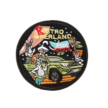 Пользовательские вышитые круглые шляпы кепки одежда джинсы куртки нашивка на одежду