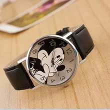 Fashion Mickey Women watch luxury brand cartoon girl boy leisure clock leather quartz watch Relogio Feminino hot Gift cartoon fish women leisure watch