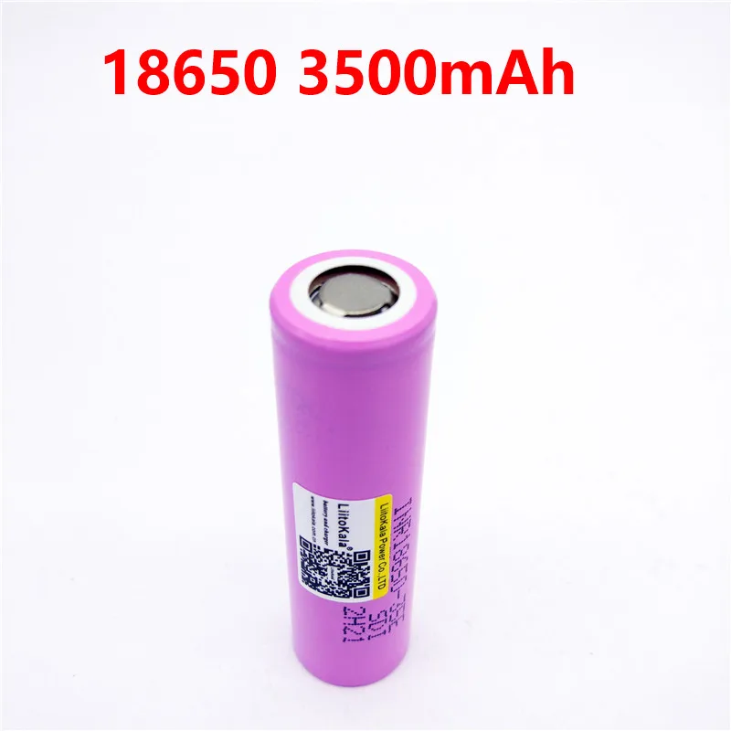 2 шт liitokala 3500mAh 13A разрядка INR18650 35E для INR18650-35E 18650 литий-ионная аккумуляторная батарея 3,7 v