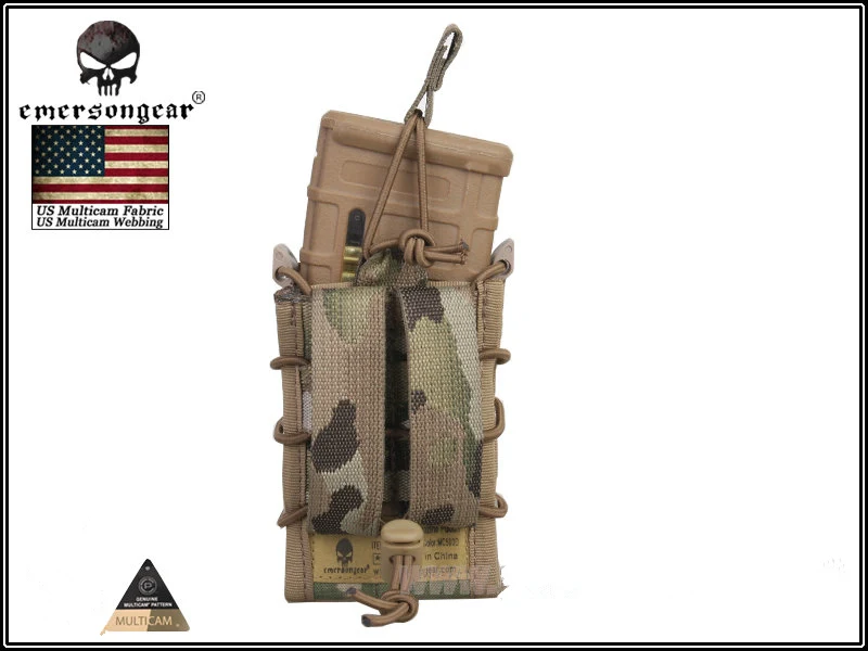 EMERSONGEAR двойной Decker Mag Чехол страйкбол Mag Чехлы Военная Emerson сумка Камуфляж MOLLE Mag держатель Койот коричневый черный