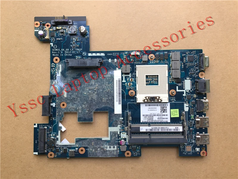 Бесплатная доставка QIWG5 LA-7982P для Lenovo G480 Материнская плата ноутбука Гарантия: 90
