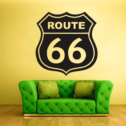 

Road Signs Wall Decal Quotes Route 66 Vinyl Removable Wall Stickers Highway Symbol Home Decor For Kids Rooms Nursery MuralSYY870