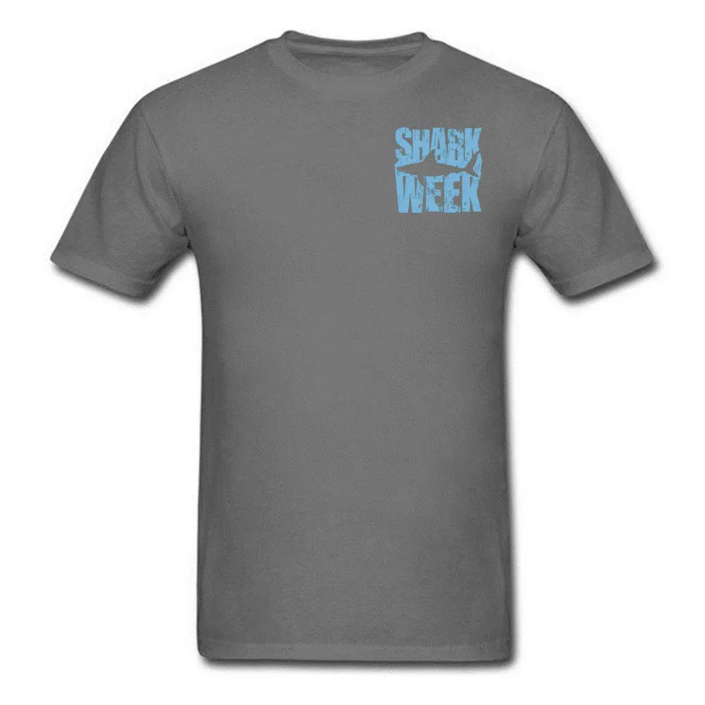 Cool Shark Week 5568 T-shirts 2018 New Fashion Summer Short Sleeve O Neck T Shirt Cotton Men Custom T-shirts Drop Shipping Shark Week 5568 Chest carbon