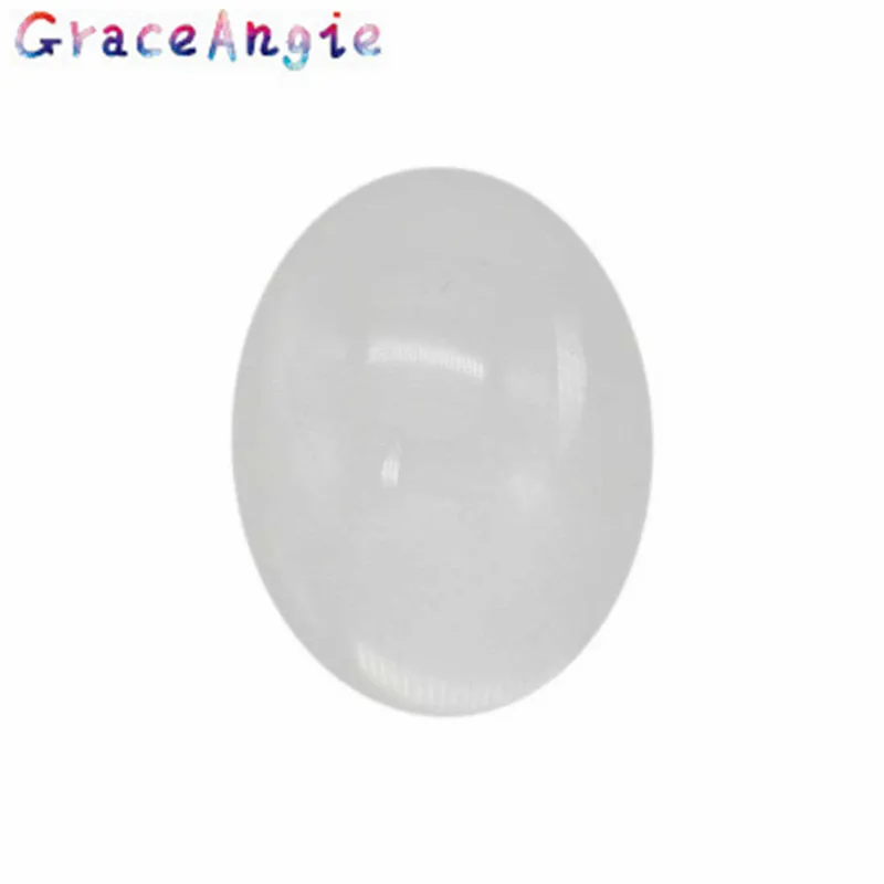 

10pcs Clean transparent acrylic cameo cabochons jewelry findings 40*30*7mm