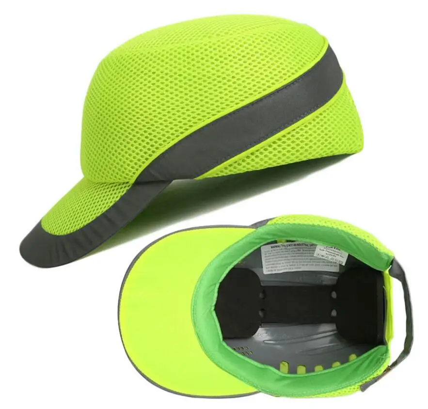 Bump Кепки рабочая обувь шлем с светоотражающие полосы летние дышащие безопасности анти-воздействие света Вес шлемы защитный шлем