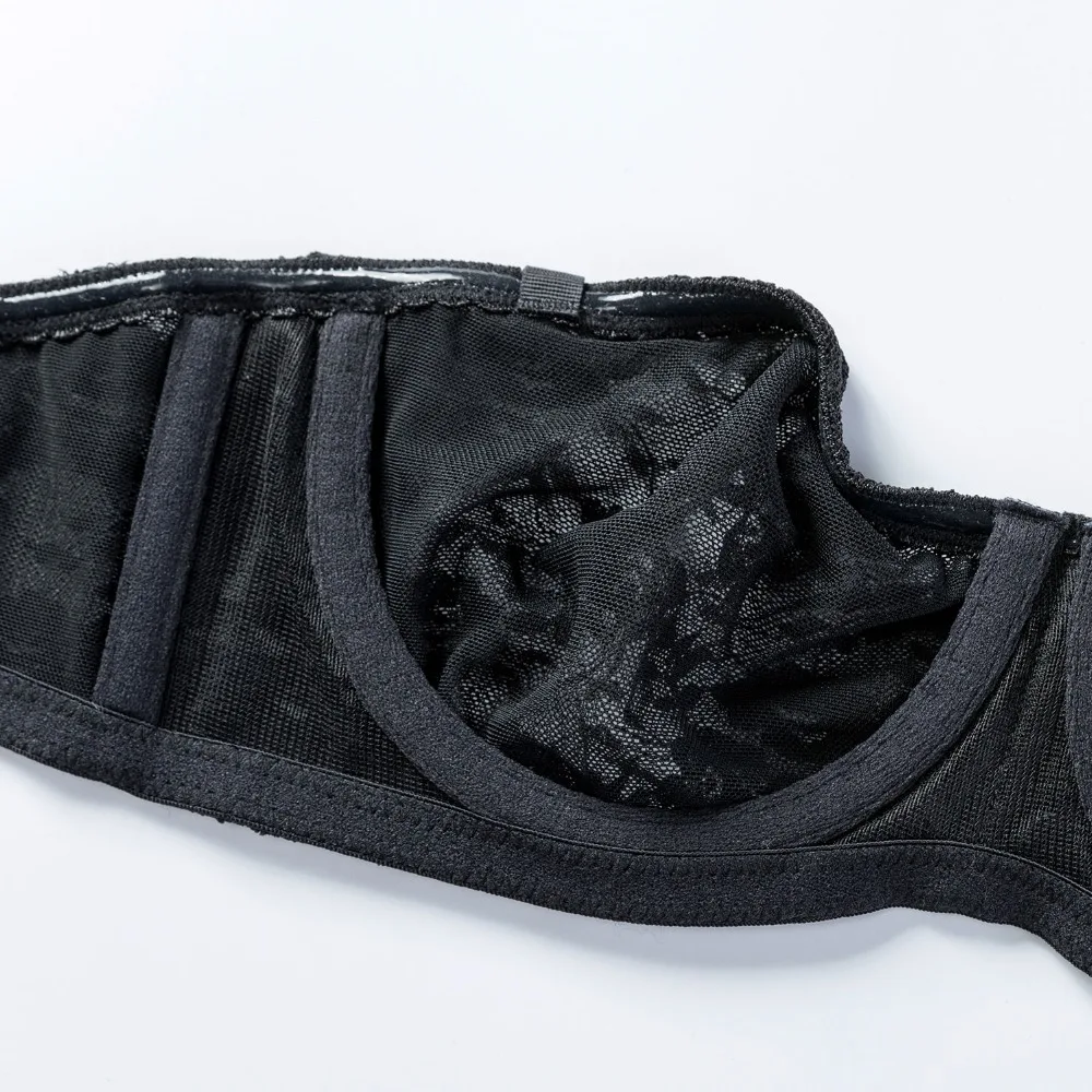 Бюстгальтер женский кружевной без косточек подкладки|strapless lace bra|lace brano pad |