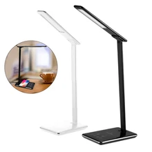 Qi Беспроводной Зарядное устройство с настольная лампа светодиодный световая сенсорная Индукционная защита глаз Беспроводной Современный USB Выход Зарядное устройство для IPhone 8 X XS Max