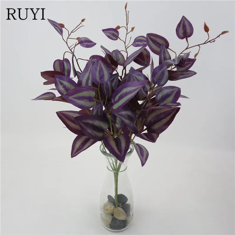 Высокое качество 1 пучок искусственный шелк зеленый scandapsus Aureus лист для свадебных