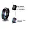 Mens Womens Rainbow Colorful LGBT Ring Stainless Steel Wedding Band Lebian & Gay Rings Drop Shipping ► Photo 2/6