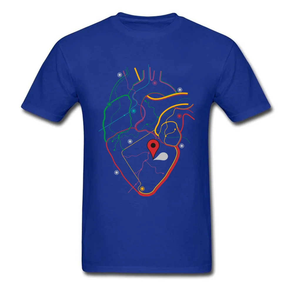  Student T Shirt You Are Here Normal Tees 100% Cotton Fabric O-Neck Short Sleeve Custom T-shirts Summer/Autumn You Are Here blue