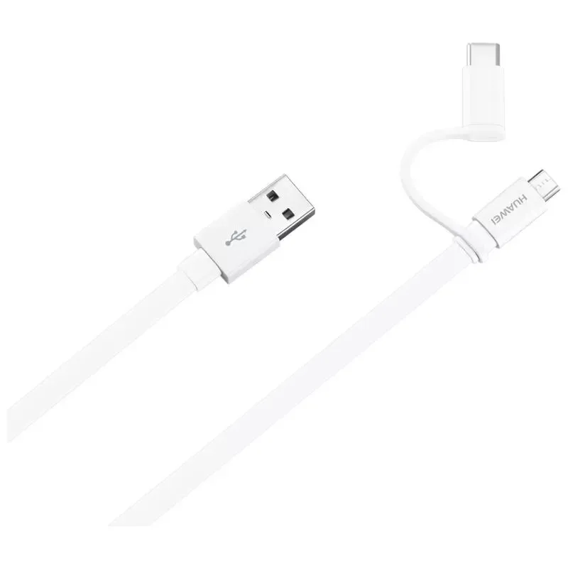 Huawei оригинальный кабель Micro USB Typc C 2 в 1 быстрое зарядное устройство а 5 м Type
