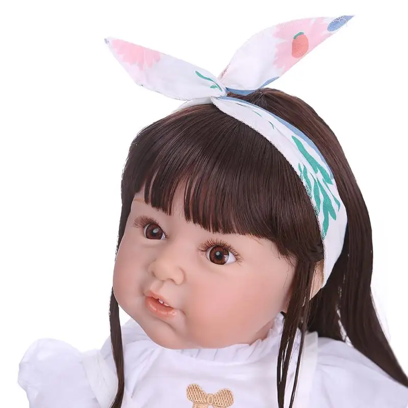 Стиль 80 см Силиконовые для новорожденных и малышей реалистичные ткани тела Новорожденные девочки детские игрушки куклы с реальными детская одежда модель куклы