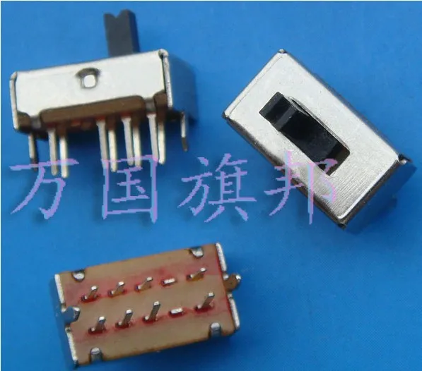

12.7*6.8mm duplex 8P 3T toggle Switch / slide Switch