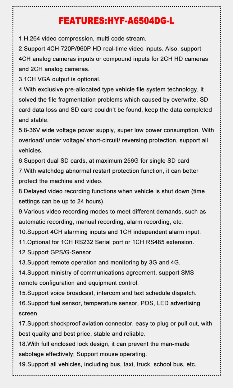 Spot 4G Мобильный цифровой видеорегистратор GPS+ 2 дюйма полушарие Автомобильная камера+ авиационный головной провод 3 метра большой грузовик/лодка/частный автомобиль MDVR