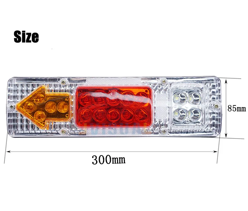 24 В в грузовик прицеп задний фонарь водостойкий Кемпер индикатор Реверс фургон автомобиль грузовик задний фонарь 19 светодио дный LED ультра
