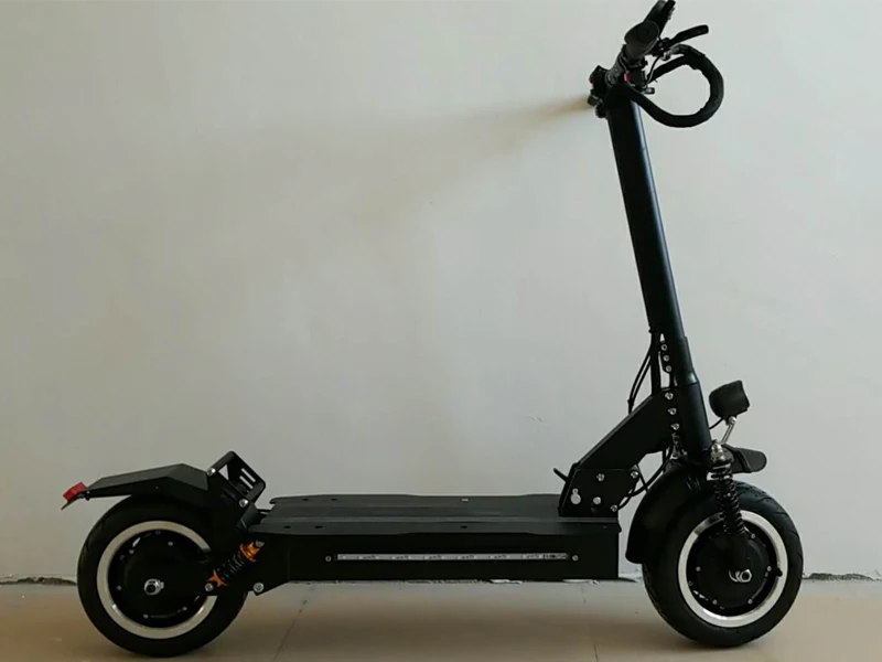 11 дюймов электрический скутер 60 в двойной масляный тормоз Ховерборд двойной привод Электрический скейтборд двойной амортизатор highpower скутер - Цвет: China battery