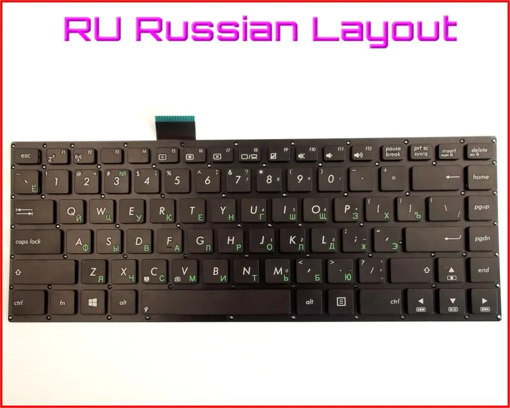 New Keyboard RU Russian Version for ASUS VivoBook S400 S400C S400CA S400E AEXJ7U01110 Laptop No Frame