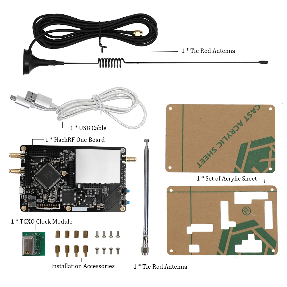 HackRF один донгл приемник Ham радио программное радио платформа макетная плата RTL SDR Demo Board Kit 1 МГц-6 ГГц