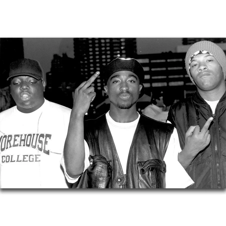 

S2443 Biggie Tupac Redman Rap Music Singer Rapper Star Wall Art Painting Print On Silk Canvas Poster Home Decoration