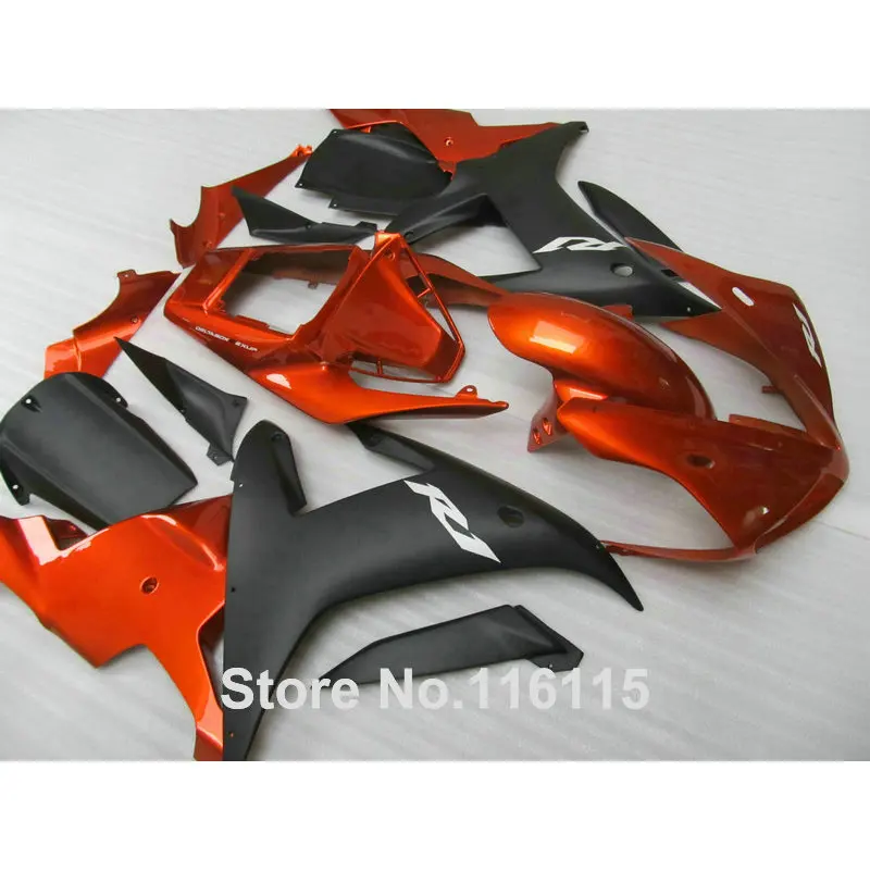 

High quality ABS Fairing kit for YAMAHA R1 2002 2003 matte black copper fairings set Injection molding YZF R1 02 03 YZ26
