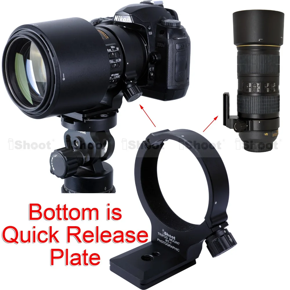 Lens Tripod Mount Ring RT 1 with Arca Fit Camera Quick Release Plate