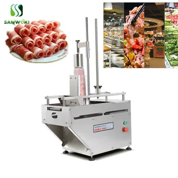 

Meat Cutting Machine with double volume roll Commercial Frozen Meat Slicer Meat Grinder for meat processing factory