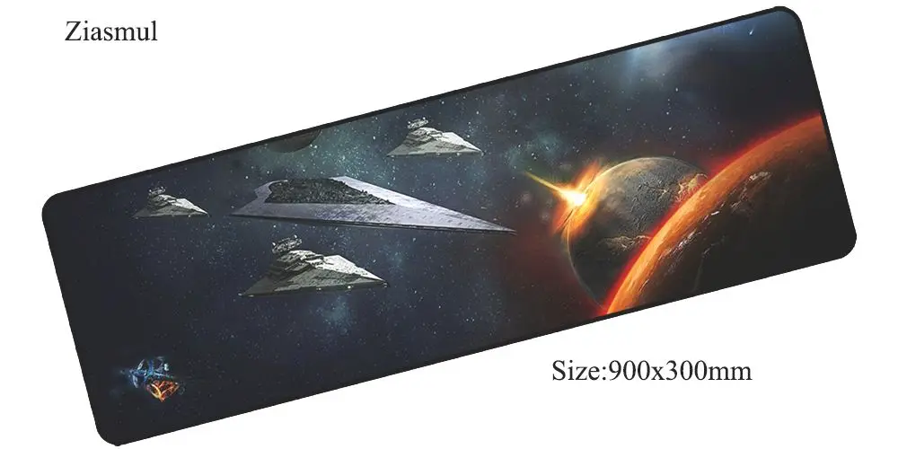 Ziasmul star wars коврик для мыши 900x300x3 мм коврик для мыши на мышь Notbook компьютерная мышь коврик большой игровой padmouse геймер клавиатура коврики для