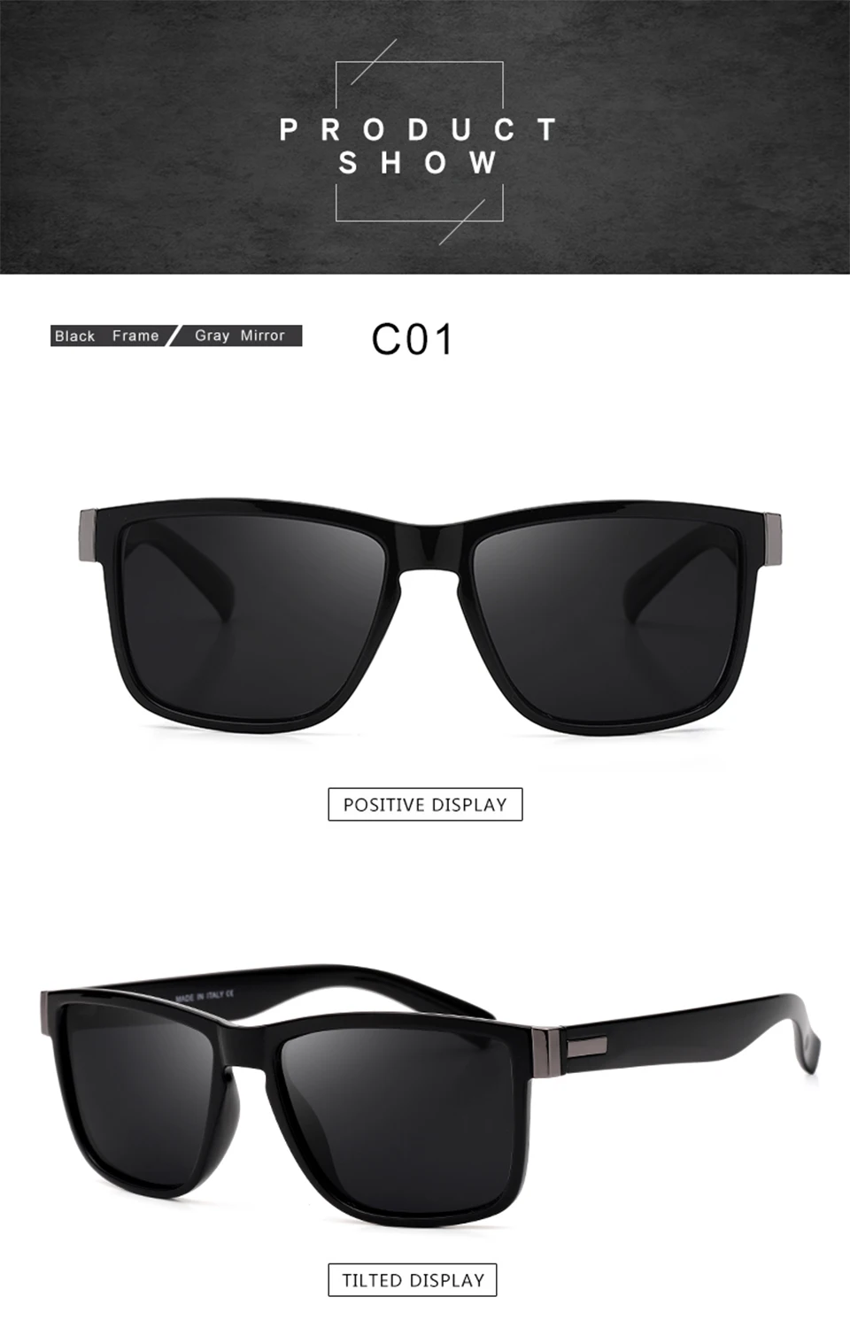 Classic Square Polarized Sunglasses Men Women Brand Designer Vintage Driving Goggle Retro Mirror Male Sun Glasses UV400 Oculos (7)