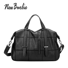 Новинка Burlie, Большая вместительная мягкая кожаная сумка, женские сумки, женские сумки через плечо, сумки через плечо, женские сумки