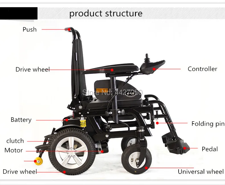 2019 Free shipping Reclining Electric Commode font b Wheelchair b font For font b Disabled b