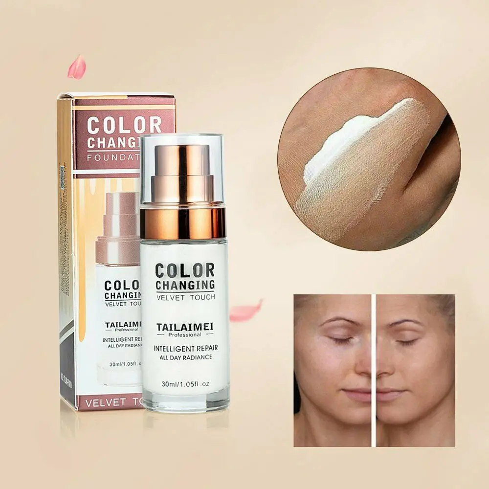 TLM цвет меняющий теплый тон кожи основа для макияжа Обнаженная увлажняющая жидкая Обложка консилер тон кожи
