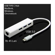 2 в 1 usb type C концентратор и RJ 45 Lan адаптер