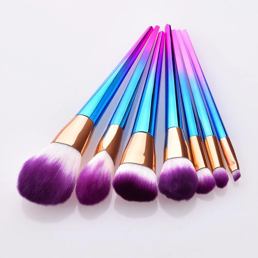 

GUJHUI Brand Brushes Set Diamond Colorful Foundation Blending Power Makeup Brush Cosmetic Beauty Too